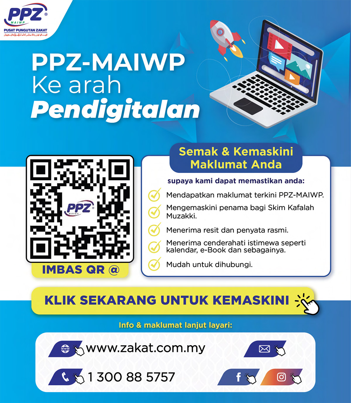 Poster Kempen Kemaskini Maklumat Pembayar PPZ-MAIWP