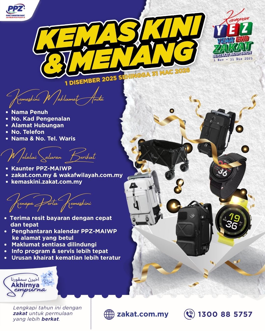Poster Kempen Kemaskini Maklumat Pembayar PPZ-MAIWP